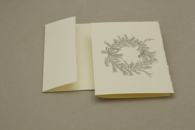 Douglas Fir Wreath Watercolor Card Pack of 5