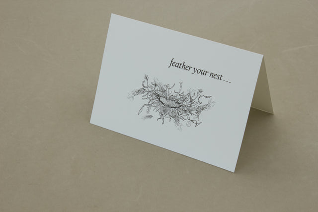 Feather your nest Card Pack of 5