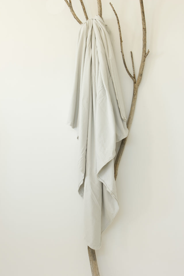 Skyler French Terry Blanket - Gray Stone