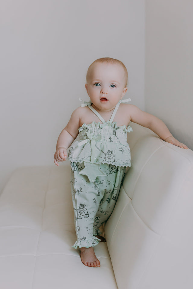 Harper Romper Blue Blush