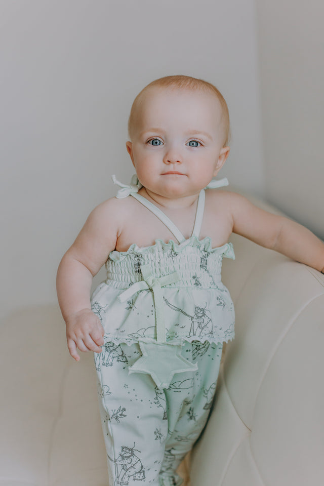 Harper Romper Blue Blush