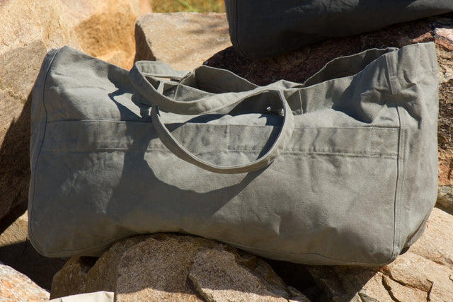H&C ® Spacious Haversack Vintage Bag - Monsoon Gray