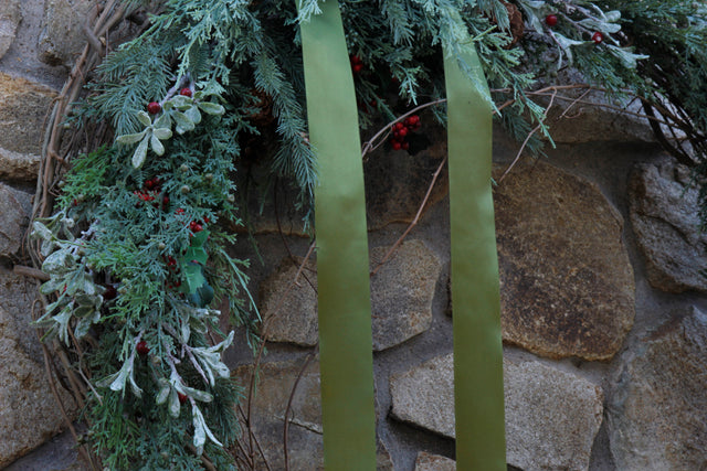 Large Frosty Faux Cedar Holiday Grapevine Wreath