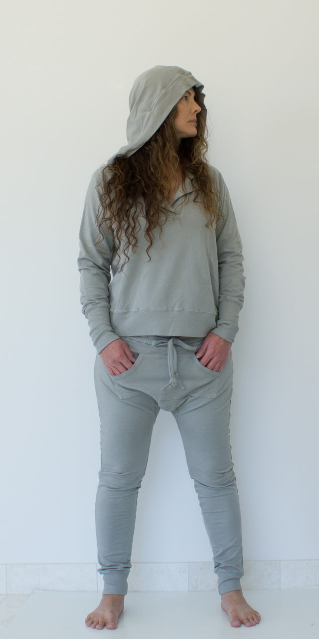 Tailored from supremely soft Supima® Cotton and TENCEL™ Modal French Terry and Rib.  Our classic versatile raglan oversized hooded sweatshirt was created to cozy up in providing enough warmth worn simply alone or by layering.  Designed with wide rib cuffs along with a rib detailing throughout the entire over-sized hoodie creates enough generous room to cover up more than ever for those cool breezy days and chilly nights.